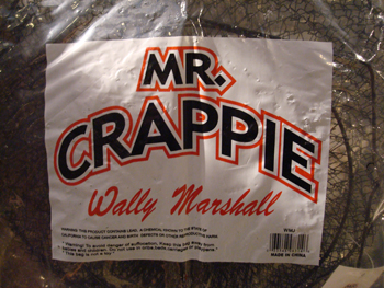 At a fish and game store, I spotted this brand. Apparently, a "crappie" is a small fish, and its name instantly made it one of my favorite animals.